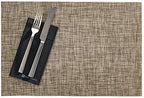 Restaurantware Gold Smoked Vinyl Woven Placemat, 16 x 12 in, 6 Pack by Restaurantware