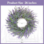 26''Lavender Eucalyptus Wreaths for Front Door - Image 2