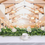 DearHouse 6 Pack Faux Eucalyptus Garland Plant, Artificial Vines Hanging Eucalyptus Leaves Greenery Garland for Wedding Backdrop Arch Wall Decor, 5.9 Feet/pcs UV Protected Indoor Outdoor - Image 6