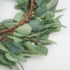Wreaths for Front Door 26 Inch, All Season Greenery Wreath Olive Eucalyptus Leaves and White Mixed Berry for Indoor Outdoor Farmhouse Home Porch Wall Window Festival Wedding Decor - Image 4