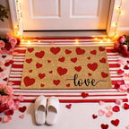 Moucuny 2 Coir Outdoor Mat,Non Slip, 24'' X 35'',16'' X 28'', Love - Image 2