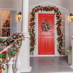 48FT Extra Long Christmas Wood Bead Garland for Mantle (Vintage Red Beads) - Image 7
