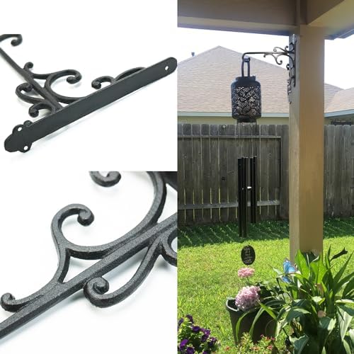 Sungmor Cast Iron Wall Hook Plant Hangers - 2PC Black - Image 5