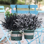 RECUTMS Black Artificial Flowers,Fake Outdoor UV Resistant Plants 36 Packs - Image 5