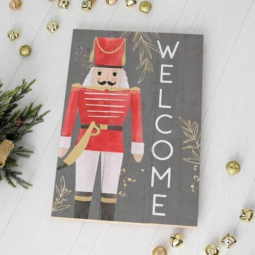 Simply Said, INC Rustic Pallets, Welcome (Nutcracker) - 16" x 10.75" Rustic Wood Sign RUS1400 - Image 5