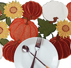 OWENIE Thanksgiving Fall Table Runner 120 Inches Long, Fall Pumpkins Exrta Long Outdoor Table Runner , Thanksgiving Home Decoratiions, Farmhouse Table Runner, Autumn Dresser Scarves, 13 x 120 Inches - Image 3