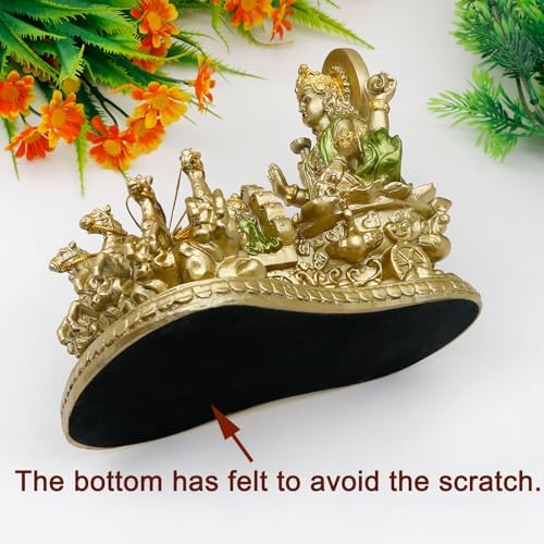 alikiki Hindu God Lord Surya Statue - India Home Temple Mandir Puja Idol Pooja Item Indian Diwali Decor Murti Staue Religious Meditation Yoga Room Altar Decoration Handicraft Figurine - Image 5