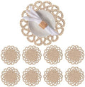13.8" Set of 8 Round Seagrass Placemats by Laquedecraft by Laquedecraft