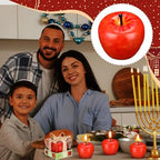 Tondiamo 24pcs Rosh Hashanah Apple Candle Jewish New Year,Red - Image 5
