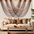 Tiamon Boho Wall Decor - 59''W x 35.4'' L Macrame Wall Hanging Dip-Dye Large Tapestry Art for Home Bathroom Farmhouse Bedroom Living Room Office Natural Modern Rustic Decoration by Tiamon