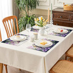 Hummingbird Spring Placemats Set of 6, 12x18 Inch Summer Bird Table Place Mat Floral Flower Washable Non-Slip Heat Resistant Fabric Placement Mats for Dining Kitchen Indoor Outdoor Decor - Image 7