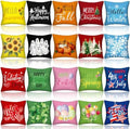 Mindsoft 20 Pcs Holiday Pillow Covers 18 x 18 Easter Pillow Cover Spring Summer 250th Anniversary Pillowcase Decorative Seasonal Cushion Case for Farmhouse Home Sofa(Seasonal) by Mindsoft