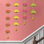Divyakosh Wall Hangings for Home Decoration | 4 Latkans | Perfect for wall Décor, Temple Pooja Background Decoration. Vrat MahaLaxmi Decoration, Lotus Ganpati Decor and Living Room Decor | - Image 7