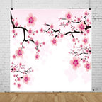Leyiyi Romantic Cherry Blossoms Backdrop 8x8ft Photography Background Valentine's Day Decoration Soft Pink Love Theme Wedding Party Kids Girls Boys Adults Love Photo Booth Video Props - Image 2