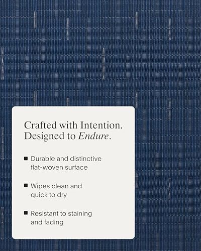 Chilewich Bamboo Placemats Set of 4, Round Woven Placemats - Image 3