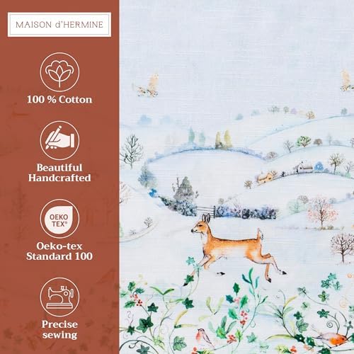 Maison d' Hermine Placemats Set of 4 Reusable 100% Cotton (13"x19") - Image 2