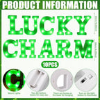 Aurelema Sukkot Large LED Letter Sign LED Lights, Lucky Charm, 8.27 Inches - Image 3