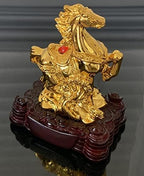Betterdecor Gold Color Feng Shui 12 Chinese Zodiac Animal Statue Figurine Home Office Decoration and Gift for New Year Holidays and Birthday (Zodiac Horse) - Image 7