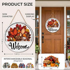 16 Pcs Interchangeable Welcome Sign, Magnetic Icon Replacement in Seconds for Spring, Summer, Fall, Winter & Various Holidays, Thoughtful Gift for Family, Friends & New Homeowners - Image 5