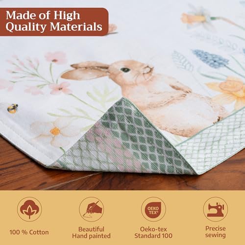 Maison d' Hermine Placemats Set of 4 Reusable 100% Cotton (13"x19") - Image 3