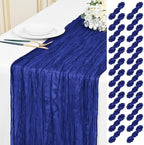 24 Pack Royal Blue 10Ft Cheesecloth Table Runner by Unknown