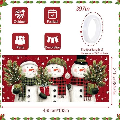 16x7 ft Garage Door Cover, Garage Door Decoration, Large Garage Door Cover, Banner Decoration, Suitable for Home, Outdoor, and Indoor - Image 4