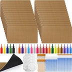 Nuanchu 25 Pcs Blank Coir Doormat Bulk Painting Kit 17x 30, Rounded Corners by Nuanchu