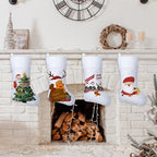 24 Pack Christmas Sublimation Non-woven Stockings 18 Inch Xmas Stockings - Image 2