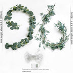 FiveSeasonStuff Eucalyptus and Willow Garlands with 80 LED Star String Lights, 2 Artificial Greenery Vines, Battery-Powered Fairy Lights for Mantels and Wall Displays - Image 6