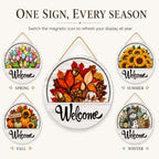 16 Pcs Interchangeable Welcome Sign for Front Door (1) - Image 2