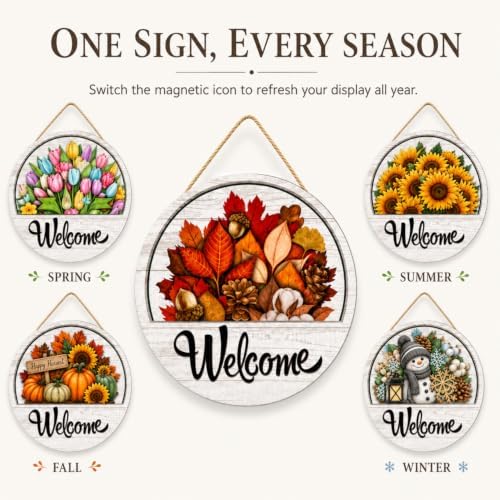 16 Pcs Interchangeable Welcome Sign for Front Door (1) - Image 2