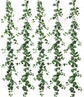 mizii 5 Pack 395" Artificial Vines Ivy Garland Fake Vine Realistic Silk Green Leaves Faux Hanging Plants Greenery Decoration for Outdoors Wedding Arch Party Indoor Mantle Bedroom Home Decor by Mizii