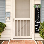 flowtorely Outdoor Welcome Sign, 45"×9", Wood Black - Image 5
