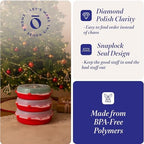 HOMZ Holiday Storage 24" Clear Plastic Wreath Container, Red, 3 Pack - Image 3