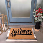 Funny Coir Doormat Alohomora Welcome Front Porch Patio Decor Doormat for The Entrance Way Indoor% Outdoor Personalized Rug with Heavy-Duty Non Slip Outdoor Coconut Coir Doormat 23.6 x 15.7inch - Image 5