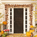 2 Packs Fall Leaves Garland, 6.4ft/Piece Artificial Fall Foliage Garland - Image 5