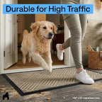 GORILLA GRIP WeatherMAX Door Mat, Indoor Outdoor Use, 47x35, Beige Diamond - Image 7