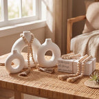 Reallnaive 8 Pcs Rustic Vase Centerpieces, with God All Things are Possible by Reallnaive