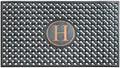 A1HC Natural Rubber Front Door Mat 24x39 inches, Monogrammed Doormat for Entryway, Heavy Duty Shoe Scraper Welcome Mat for Porch, Patio & Outside Entrance - Black by A1HomeCollectionsLLC
