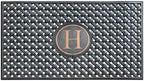 A1HC Natural Rubber Front Door Mat 24x39 inches, Monogrammed Doormat for Entryway, Heavy Duty Shoe Scraper Welcome Mat for Porch, Patio & Outside Entrance - Black by A1HomeCollectionsLLC