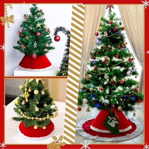 Teenyyou 3 Pcs Mini Christmas Tree Collar for 2-4 ft Mini Tree - Image 4