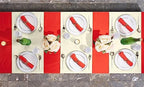 BloominGoods Disposable Table Runner for Dining Table, 16" 20-Pack Linen-Like Cream Paper Table Runners for Party, Wedding Or Event - Image 5