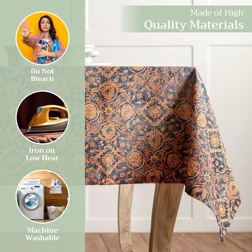 Maison d' Hermine Table Cloth Rectangle Table Reusable 100% Cotton 70"x90" - Image 3