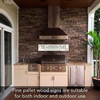 Highland Home Gathering Place Horizontal Wood Entryway Sign - Image 7
