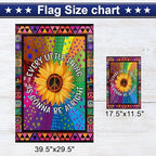FLAGWIX Hippie Sunflower Flags, Thing Gonna Be Alright House Flag 29.5x39.5 - Image 3