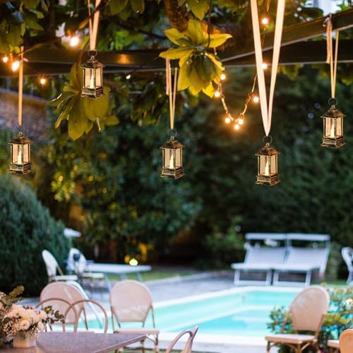 24 Pack Brass Mini Lanterns Decorative Indoor, for Centerpiece - Image 6