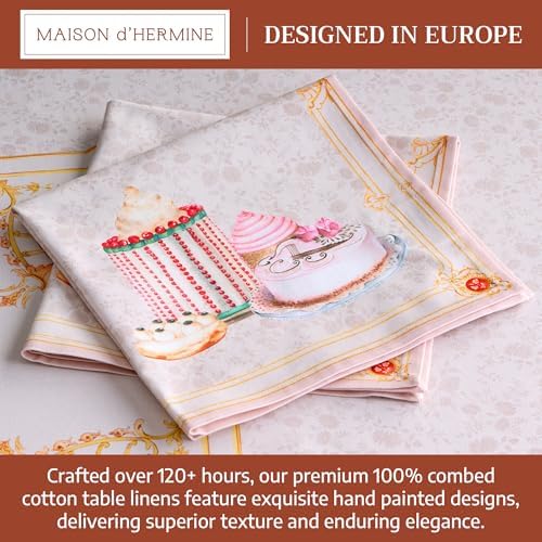 Maison d' Hermine Cloth Napkins Set of 4 100% Combed Cotton (20" x 20") - Image 3