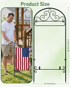 Garden Flag Holder 2P, Heavy Duty Metal Yard Flag Stand for Outside, 40in x 16in Flags Stand Pole Fits Max 14in x 22in Flags - Outdoor Lawn Decor(Without Flag) - Image 3