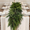Alupssuc 9FT Christmas Garland, Cedar Garland -Real Touch Artificial Greenery Cypress Pine Garland for Mantle Table Railing Fireplace Indoor & Outdoor Christmas Decoration by Alupssuc