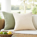 Topfinel 22x22 Muted Teal Boho Farmhouse Couch Throw Pillows Decorative Velvet Pillow Covers for Bed Pack of 4 Accent Modern Pillowcase Sofa Livingroom Home Decor - Image 2